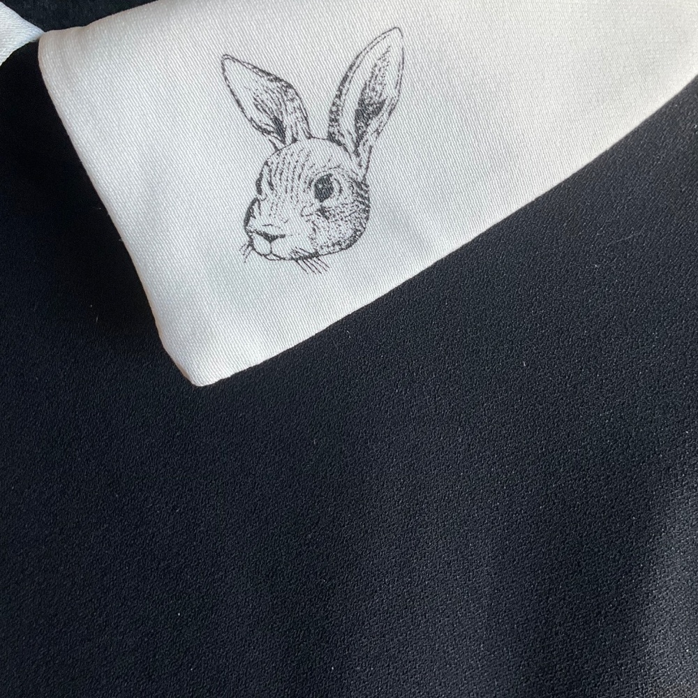 Victoria Beckham Mod Rabbit Peter Pan Dress - size L - Picture 4 of 4